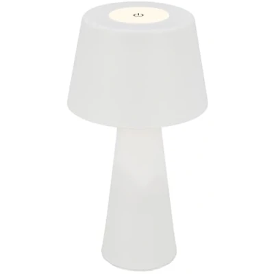 Imagen de Briloner lámpara de mesa LED con batería, regulable gradualmente, táctil, luz móvil, exterior, inalámbrica, color blanco