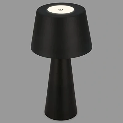Imagen de Briloner lámpara de mesa LED con batería, regulable, táctil, luz móvil, exterior, inalámbrica, negro