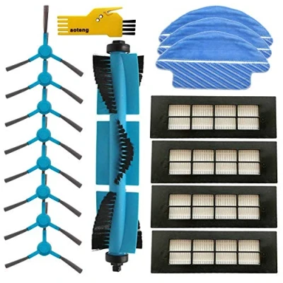 Imagen de Accesorios para aspiradora Robot Cecotec Conga Excellence 3090 Paquete de 1 Cepillo Principal 4 filtros Hepa 8 cepillos Laterales 3 trapeadores