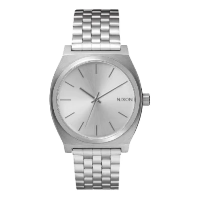 Imagen de Nixon Reloj Analógico para Unisex Adultos de Cuarzo con Correa en Acero Inoxidable A045 1920 00, Plata