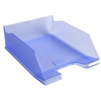 Imagen de Exacompta Maxi Office Bandeja de correo, color azul hielo translúcido