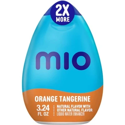 Imagen de mio Potenciador líquido de agua con sabor a mandarina naranja otros sabores naturales, botella 3.3 onzas líquidas