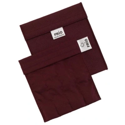 Imagen de Frio Bolsa isotérmica para mantener insulina, color granate, 14 x 15 cm
