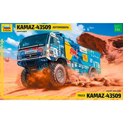 Imagen de Zvezda 3657 Kamaz 43509 Truck, Scala 1/35, Model Kit, ZS3657