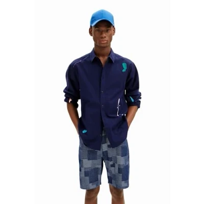 Imagen de Desigual CAM_ian Camiseta, Azul, XXL para Hombre