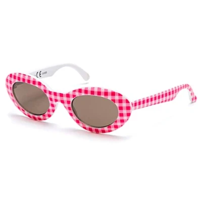 Imagen de Kiddus Gafas de sol POLARIZADAS bebé, niño, niña. Patillas Flexibles. UV400 100% protección rayos UVA Y UVB. Seguras, confortables muy resistentes. CUADRITOS ROSA BLANCO