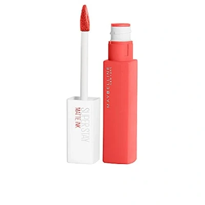 Imagen de Maybelline New York, SuperStay Matte Ink, Pintalabios Mate de Larga Duración, Tono 130 Self Starter, Rojo Nude