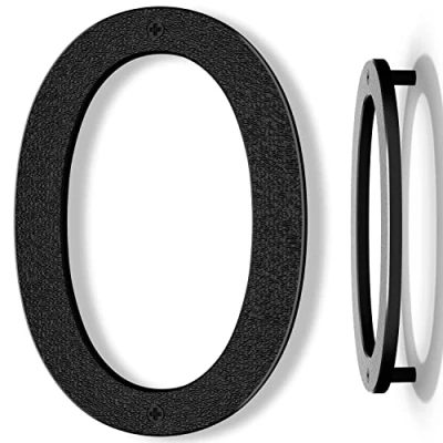 Imagen de Yafimea numeros para casa exterior moderno negro, altura 20 cm, plástico ABS macizo, efecto 3D flotante (0)