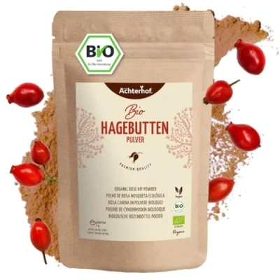 Imagen de rosa canina bio in polvere 1Kg intera tritata 100% VERA biologica di qualità vegetale grezza