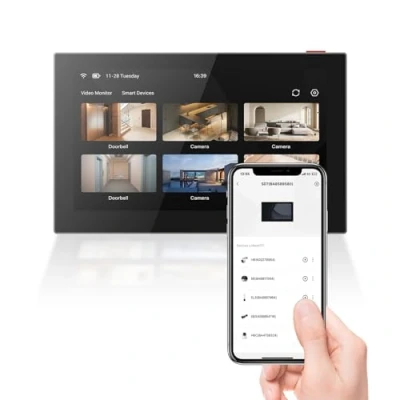 Imagen de EZVIZ SD7 Monitor de Seguridad Inalámbrico 7&#039;&#039; Pantalla Táctil Inteligente para Sistema Hogar 4600 mAh Batería,2.4GHz Wi Fi, Charla Bidireccional, Control Remoto con App, Fácil Instalación