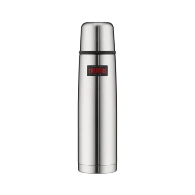 Imagen de Thermos Light &amp; Compact Botella térmica, Poliéster, Plateado, 1 L
