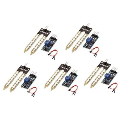 Imagen de WINGONEER 5pcs del Suelo Humedad higrómetro Módulo Sensor de detección YL 69 Agua y HC 38 para Arduino