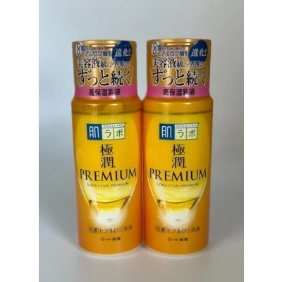 Imagen de Aburiya [Lote de 2] Hadalabo Gokujyun Premium Emulsión Hialurónica 140ml, Hecho en Japón