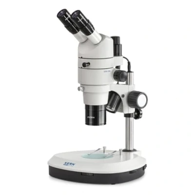 Imagen de Estéreo Zoom Microscopio [Núcleo OZS 574] el großzoomige paralelo para los usuarios profesionales, Tubus: Trin ocular, ocular: HWF 10 x 22 mm, campo de visión: ø27,5 2,75 objetivo: 0,8 8 x, soporte: S