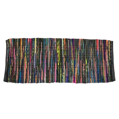 Imagen de DII Chindi Home Collection Tejido a Mano Multicolor Área Run, 2x6