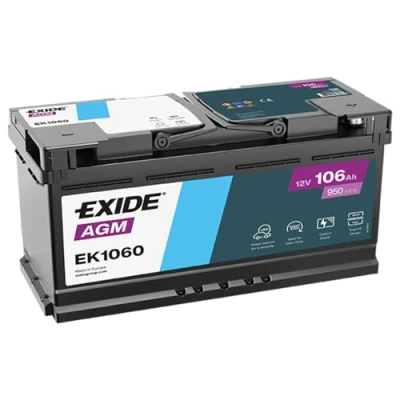 Imagen de EXIDE EK1060 Batería de arranque 12V 106Ah 950A B13 BMW: X5, X3, 5 Berlina, AUDI: A5 B8 Coupé, A8 D3, A4 Avant, IVECO: Daily 6