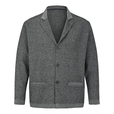 Imagen de Jan Vanderstorm Chaqueta de punto Asger para hombre, gris oscuro, 3XL grandes