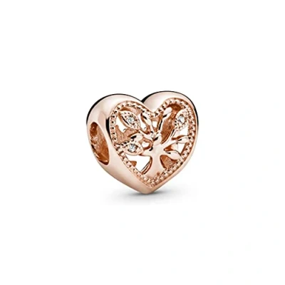 Imagen de PANDORA Abalorio 788826C01 Corazón árbol familiar rosé.