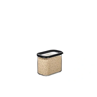 Imagen de Mepal Recipientes para Alimentos Modula Tapers Transparente Comida con Tapa Organizador de Cocina y Caja Almacenamiento Plástico Apilable Hermético 1000 ml Black