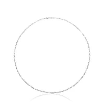 Imagen de TOUS Gargantilla de Plata Primera Ley para Mujer con Bolas, 50cm Intercaladas,Versátil y Atemporal, Colección CHAIN