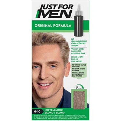 Imagen de Just for Men Champú con coloración para hombre (60 ml), color rubio