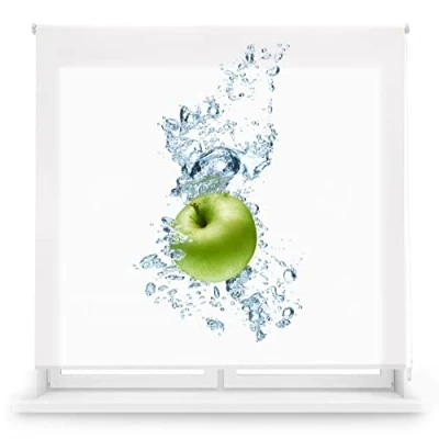Imagen de Blindecor Digital Cocina Estor Enrollable Translúcido con Estampado Impresión WaterApple 170 x 180 cm (Ancho por Alto) Tamaño de la Tela 167 175 Estores para Ventanas