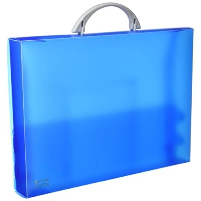 Imagen de Grafoplas 30100530. Maletín Escolar de Polipropileno. Azul. Modelo ColorGraf. 345x245x40mm