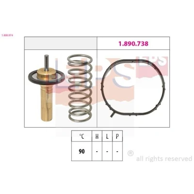 Imagen de EPS 1.880.974 Termostato, refrigerante 90 sin carcasa (cárter) VOLVO: XC60 I, V60 V40 Hatchback