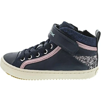 Imagen de Geox J Kalispera Girl M, Zapatillas, Navy Dk Silver, 28 EU