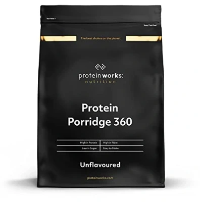 Imagen de THE PROTEIN WORKS Gachas de Avena alto valor proteico 360 Original Desayuno bajo en azúcar Vitaminas agregadas integral índice glucémico Rico fibra 500g