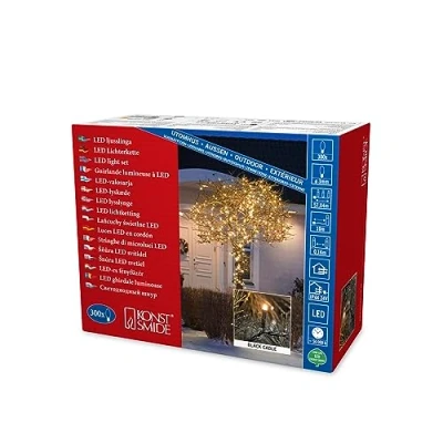 Imagen de Konstsmide 3616 800 LED Luz Cadena, plástico, color negro