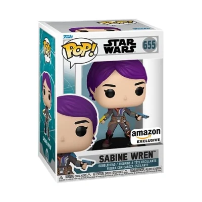 Imagen de Funko Pop! Star Wars: Ahsoka TV Sabine Wren Brilla en la Oscuridad Wars Exclusiva Amazon Figura de Vinilo Coleccionable Idea Regalo Mercancia Oficial Fans