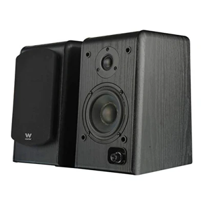 Imagen de Woxter Dynamic Line DL 610 Black Altavoces de estantería terminados en Madera autoamplificados (20 RMS 180 W, Bluetooth, conexión 3,5mm, PC, TV, Tablets, Smartphones, mp3...)