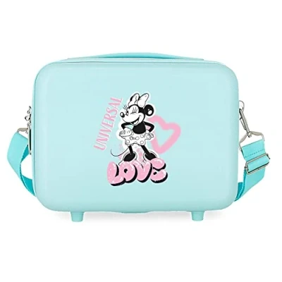 Imagen de Disney Minnie Heart Neceser Adaptable Turquesa 29x21x15 cms Rígido ABS 9,14L 0,8 kgs