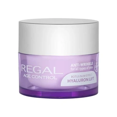Imagen de REGAL Age Control Crema hidratante facial antiedad con efecto relleno de arrugas y Lifting Aceite aguacate Hidrata, Aporta luminosidad Previene la aparición 45 ml