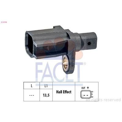 Imagen de EPS 1.960.136 Sensor de ABS Made in Italy OE Equivalent VOLVO: S60 II, V50, V60 I Furgón / Familiar