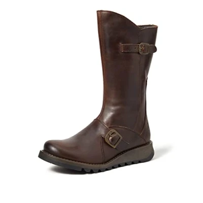 Imagen de Fly London Mes 2, Botas con hebilla, Mujer, Marrón Dkbrown 004, 37 EU