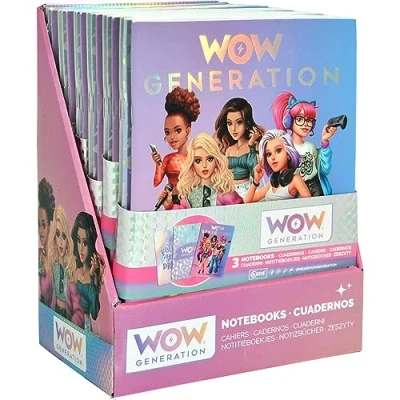 Imagen de Kids Pack 3 libretas A5 con tapa blanda y 24 hojas de Wow Generation