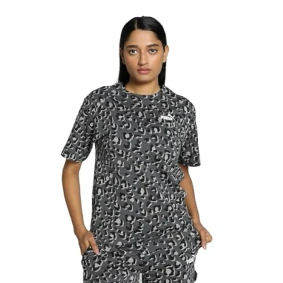 Imagen de Puma Animal Relaxed TEE Camiseta estampada, Mujer, Talla: XS, Black