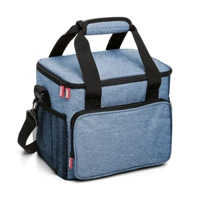 Imagen de Tatay 11L Nevera para Alimentos, Bolsa térmica Porta Triple Capa Aislante, Flexible y 100% estanco. Urban Food Picnic Azul con Aislamiento térmico Comida