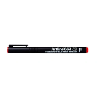 Imagen de Artline 853 Overhead de 0,5 mm Marcador permanente punta fina bala (12 unidades), color rojo