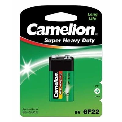 Imagen de Camelion ZINC CARBONO PILA RECTANGULAR 9 V 400 mAh (1 ud./blíster)
