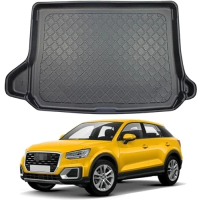 Imagen de LHyfA Alfombrilla para Maletero de Coche Audi Q2 2016 2017 2018 2019 2020 2021 2022 2023,Maletero Antideslizante Impermeable Goma