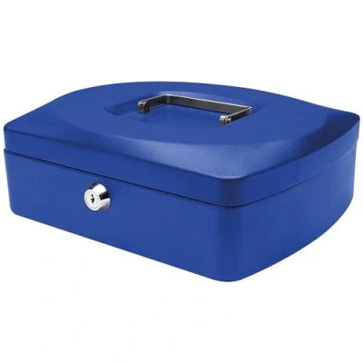 Imagen de Q Connect KF02624 Caja para dinero (25,4 cm), color azul