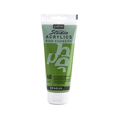 Imagen de Pébéo Acrílico Fine Studio Pintura acrílica Verde óxido de Cromo Imitatión 100 ml