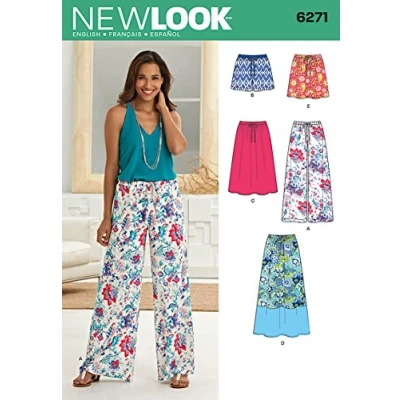 Imagen de Simplicity 6271 Patrón de Costura New Look Faldas, Pantalones o Cortos, tamaño A 10/12/14/16/18/20/22 &quot;Misses&#039;