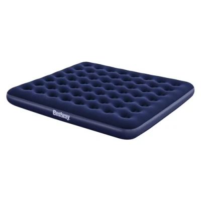 Imagen de Bestway colchón inflable Pavillo king para interiores y exteriores, tamaño flocado, que se infla rápidamente