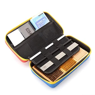 Imagen de XCMAN Kit completo de cepillo para depilación y afinación esquí, snowboard, nailon, latón, crin caballo, raspador cera lima plana PTEX