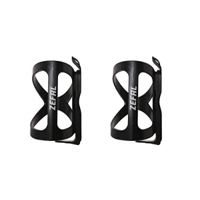 Imagen de ZEFAL Pack Wiiz Portabidón de Dos portabidones para Bicicleta Flexible con introducción Lateral Negro
