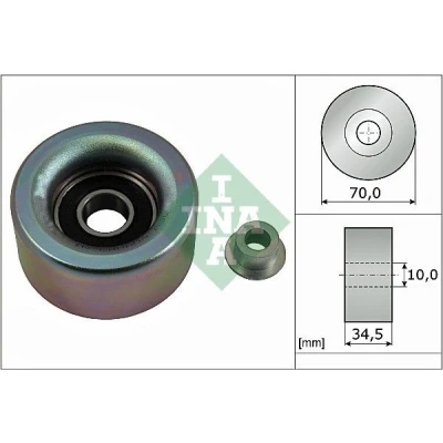 Imagen de INA 532 0590 10 Rodillo Guia TOYOTA: Land Cruiser Prado 120, RAV4 III SUV, HILUX 3 Pick up, LEXUS: IS 2